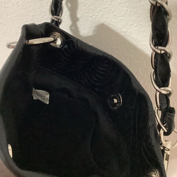 Retro Western Cowgirl Cowboy Pistol Southwestern Black Crossbody Bag Purse - Picture 10 of 10